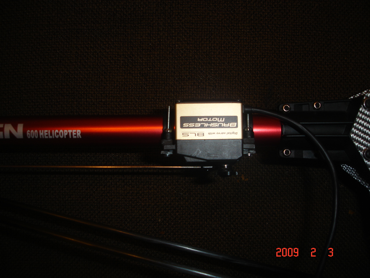 Das Gestänge verläuft sehr gerade!