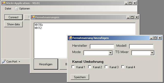 Fernsteuerungs Profil hinzufügen