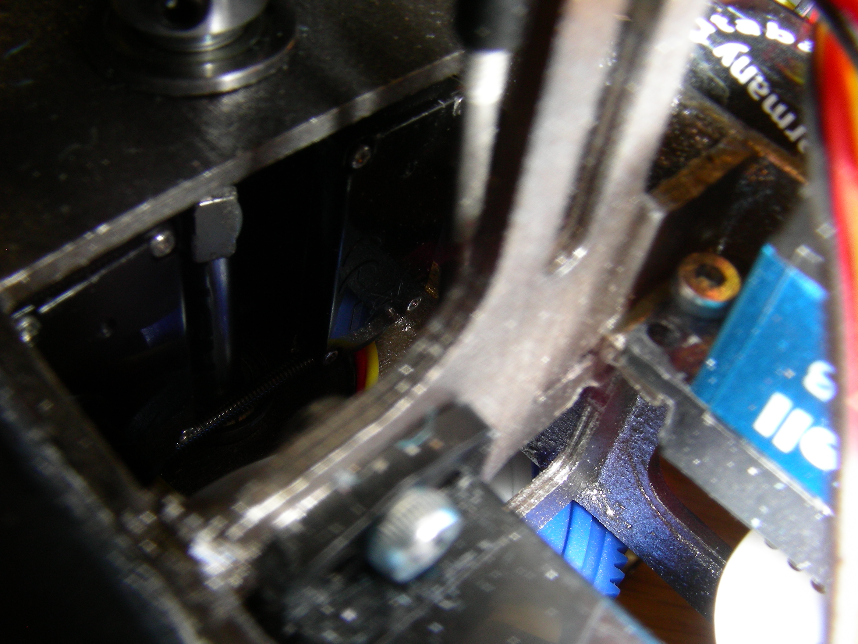 der Magnet, direkt auf der Rotorwelle