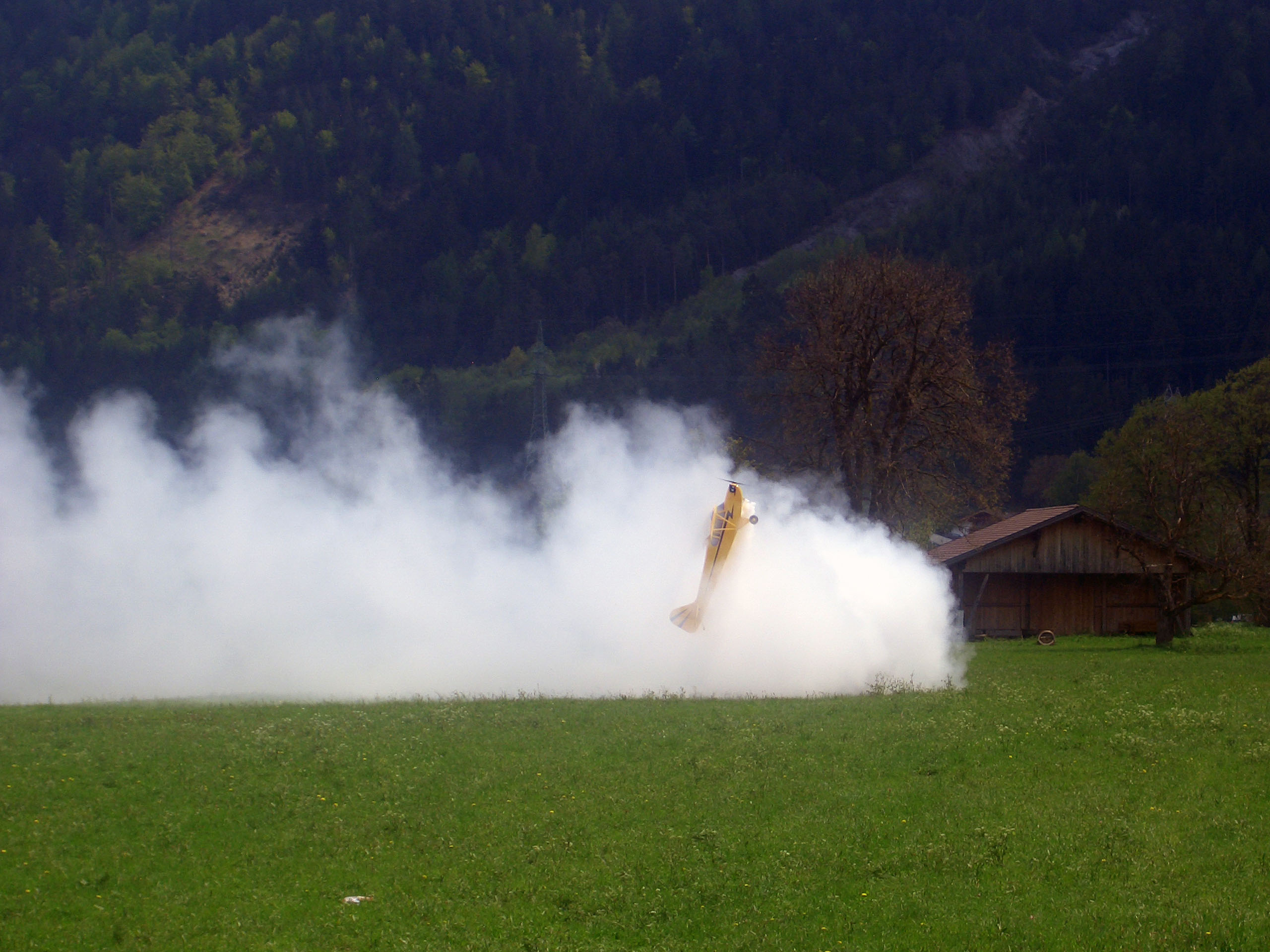 Piper beim Torqen mit Rauch