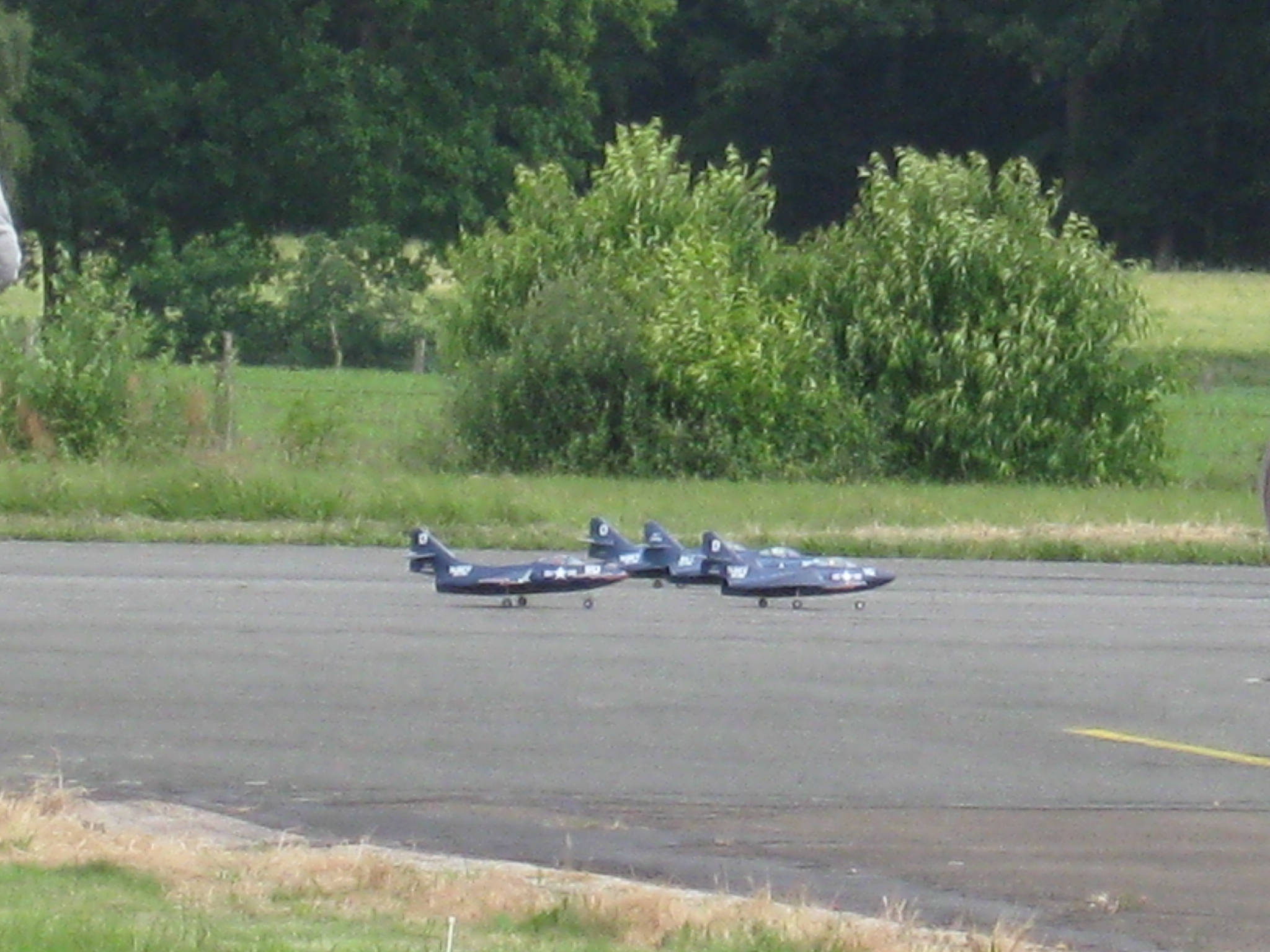 Grumman F9 Phanter... 7 Stck waren zeitgleich in der Luft.