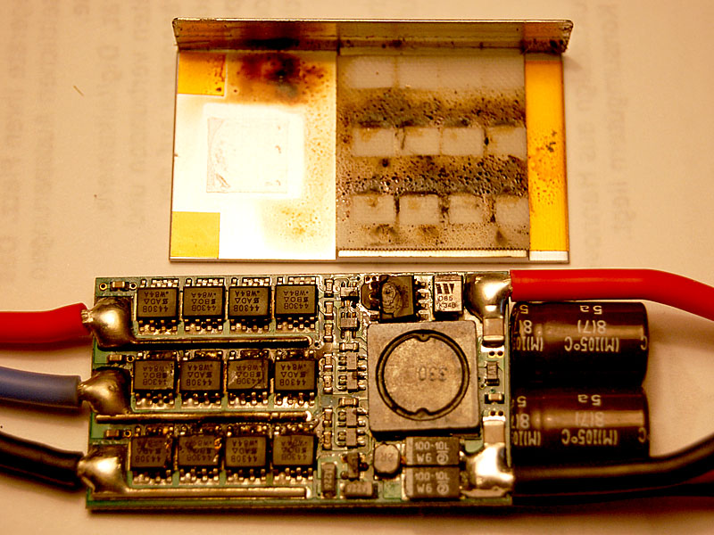 Schöne Schmauchspuren innen am Gehäuse