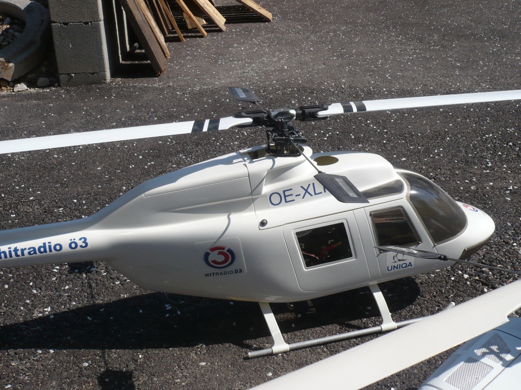 T-Rex 600 in einem Jet Ranger Rumpf von Graupner