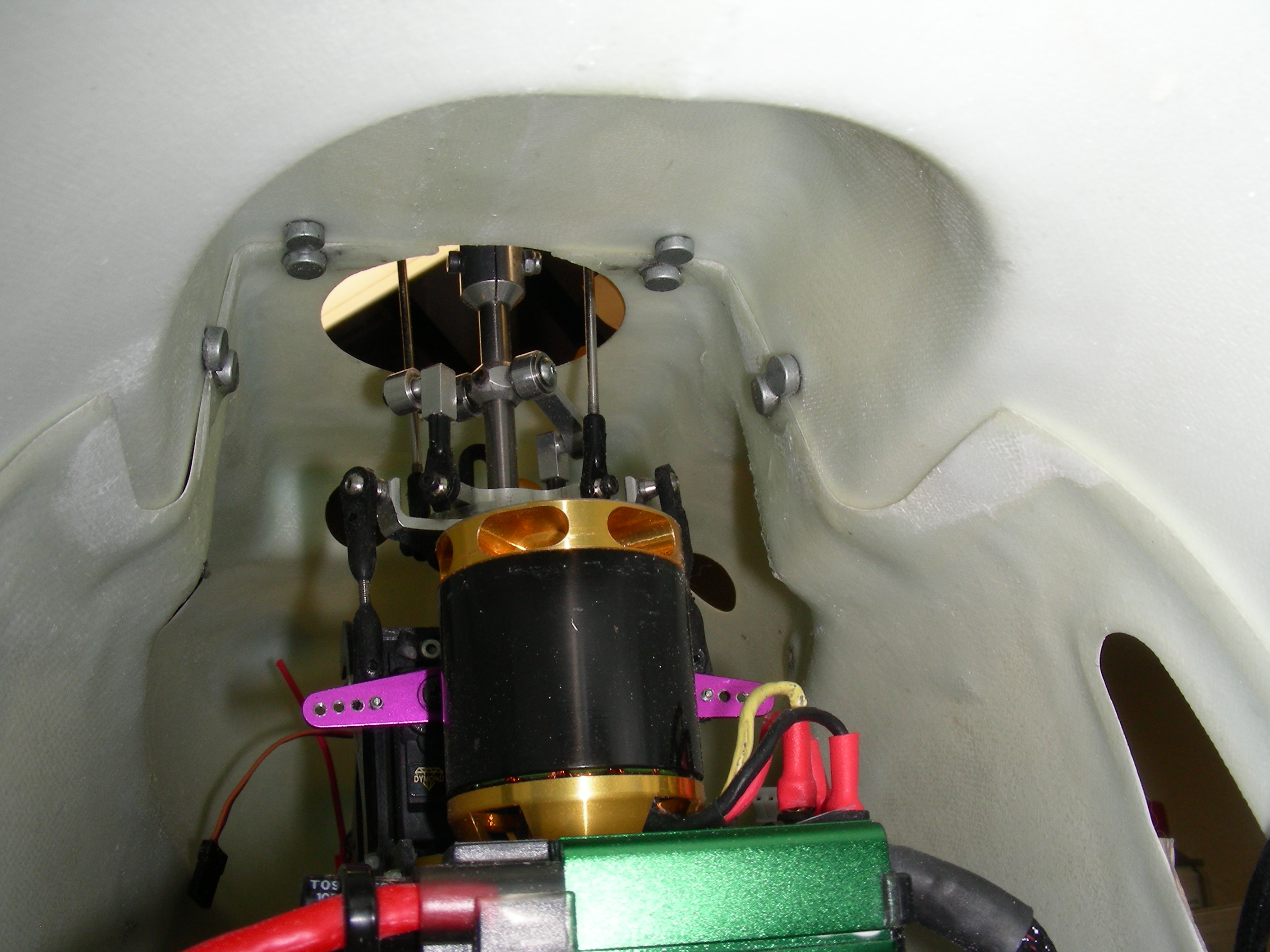 die Magnete im Bereich der Cowling