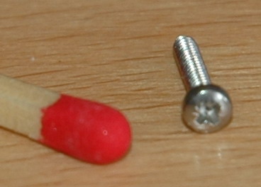 M1,6 x 8 Linsenkopf mit Kreuzschlitz