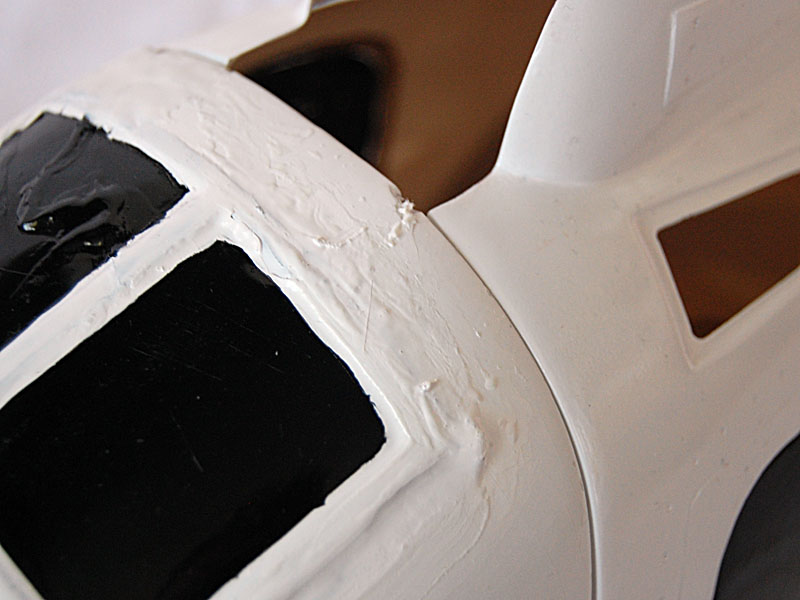 Eine reparierte Stelle