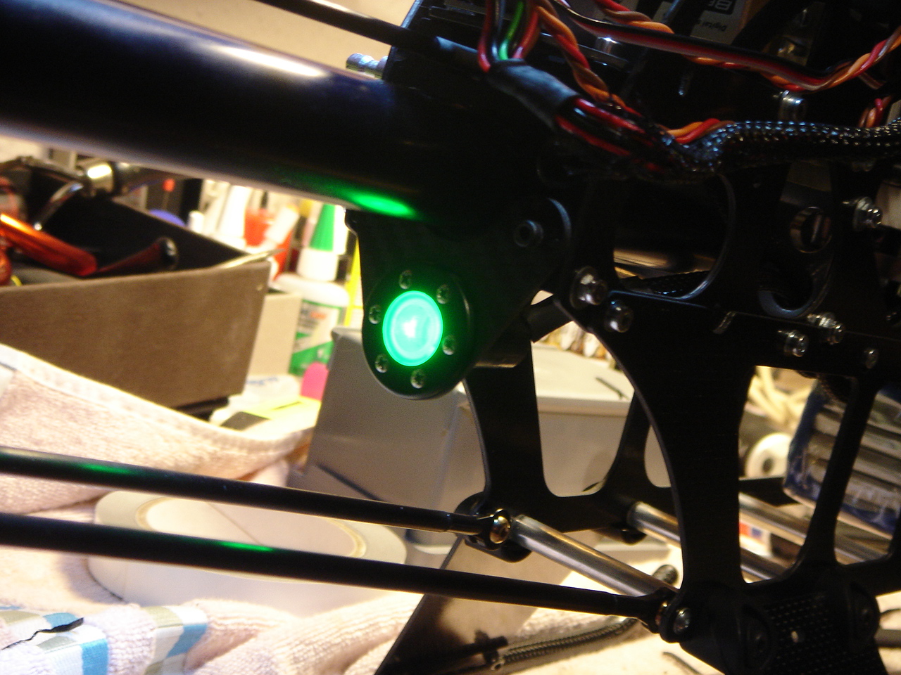 Lecker grüne LED im Auspuff