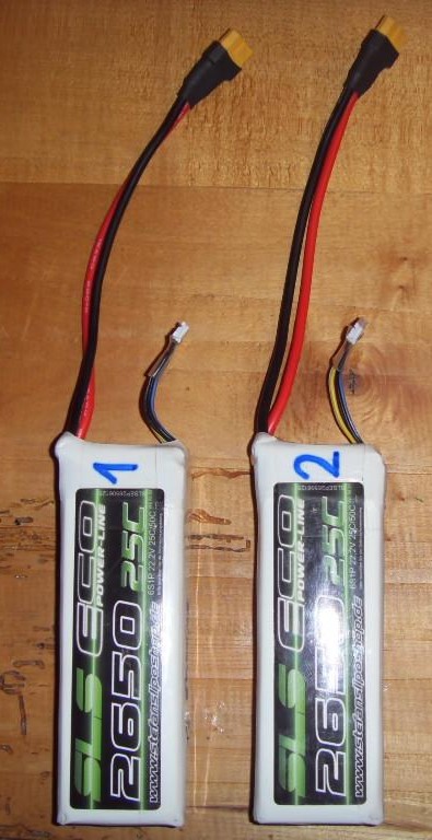 2 x Lipo Akkus
