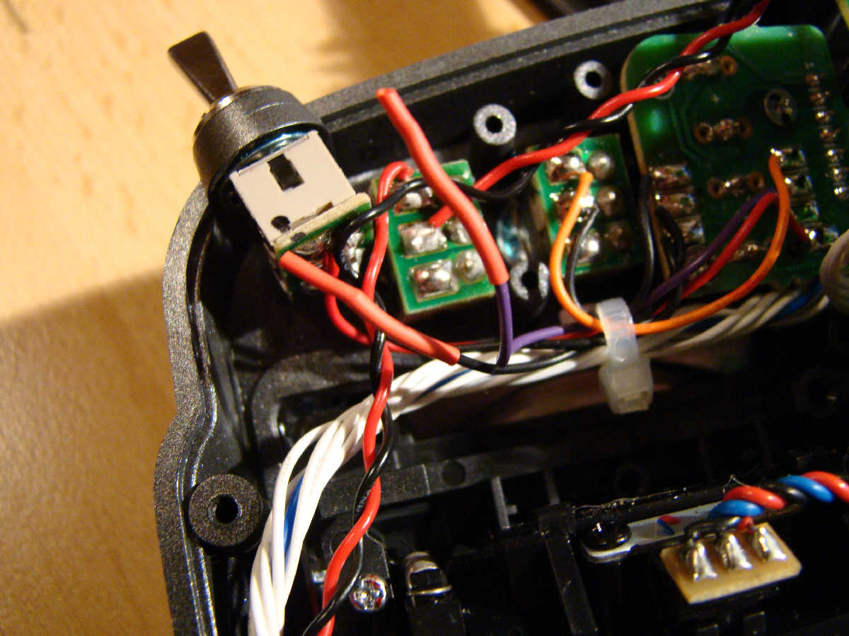 Die alten Kabel Isoliert, und den Plus geschalten
