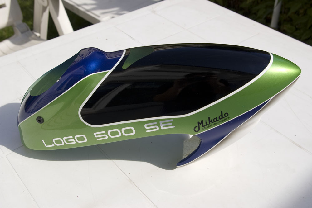 Logo 500 SE Haube komplett (Kratzer sind hier trotz der Bildgröße kaum zu erkennen)