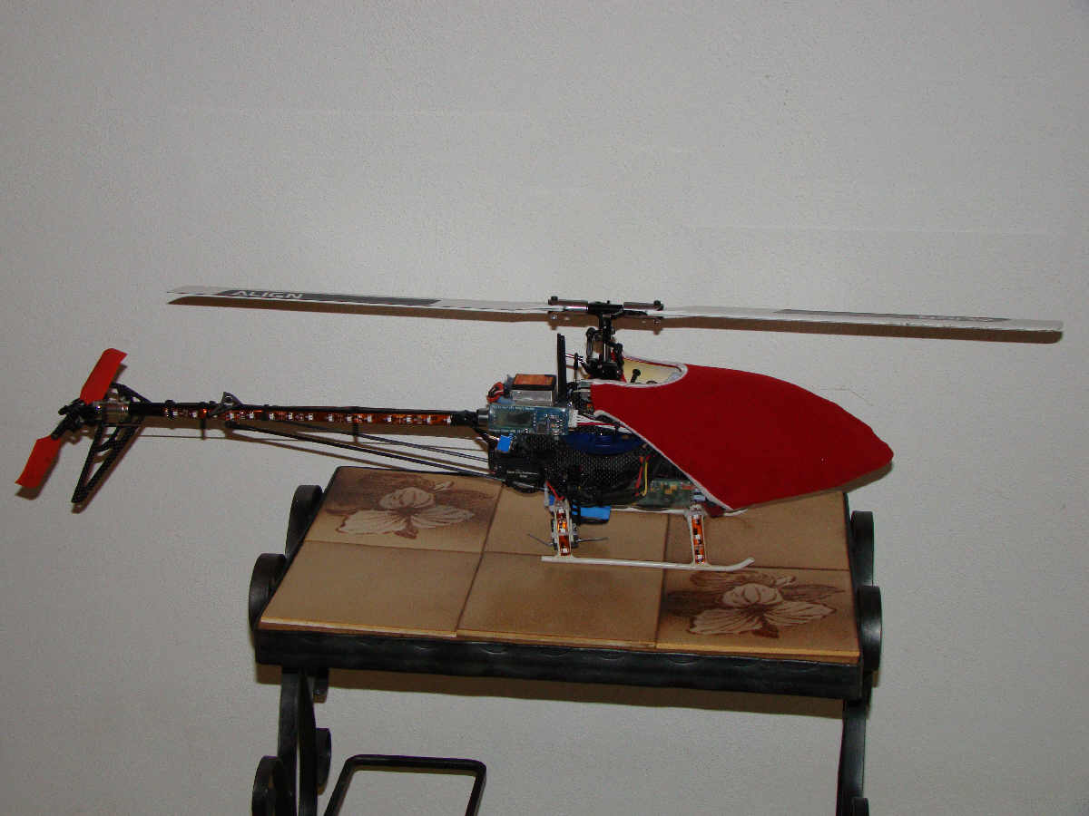 Heli mit Socke für den Winter :)