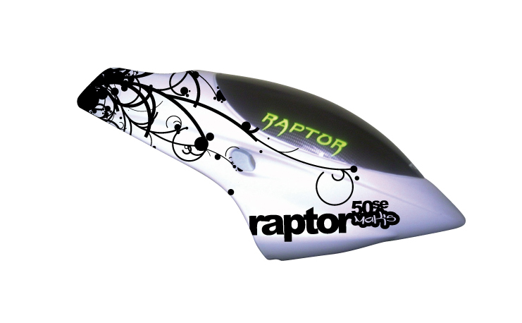 Entwurf für Makis seine Haube. Raptor 50se