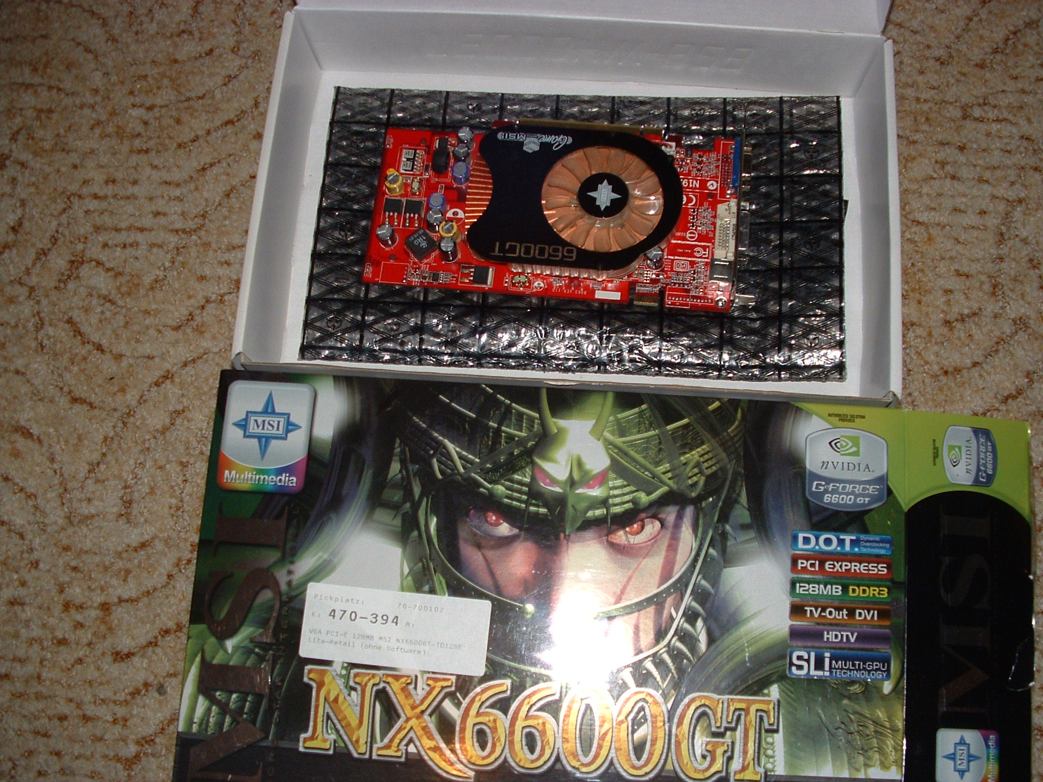 Ge Force 6600 GT PCI-E gebraucht