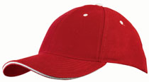 Sandwich Cap - Cap rot, Sandwich weiß