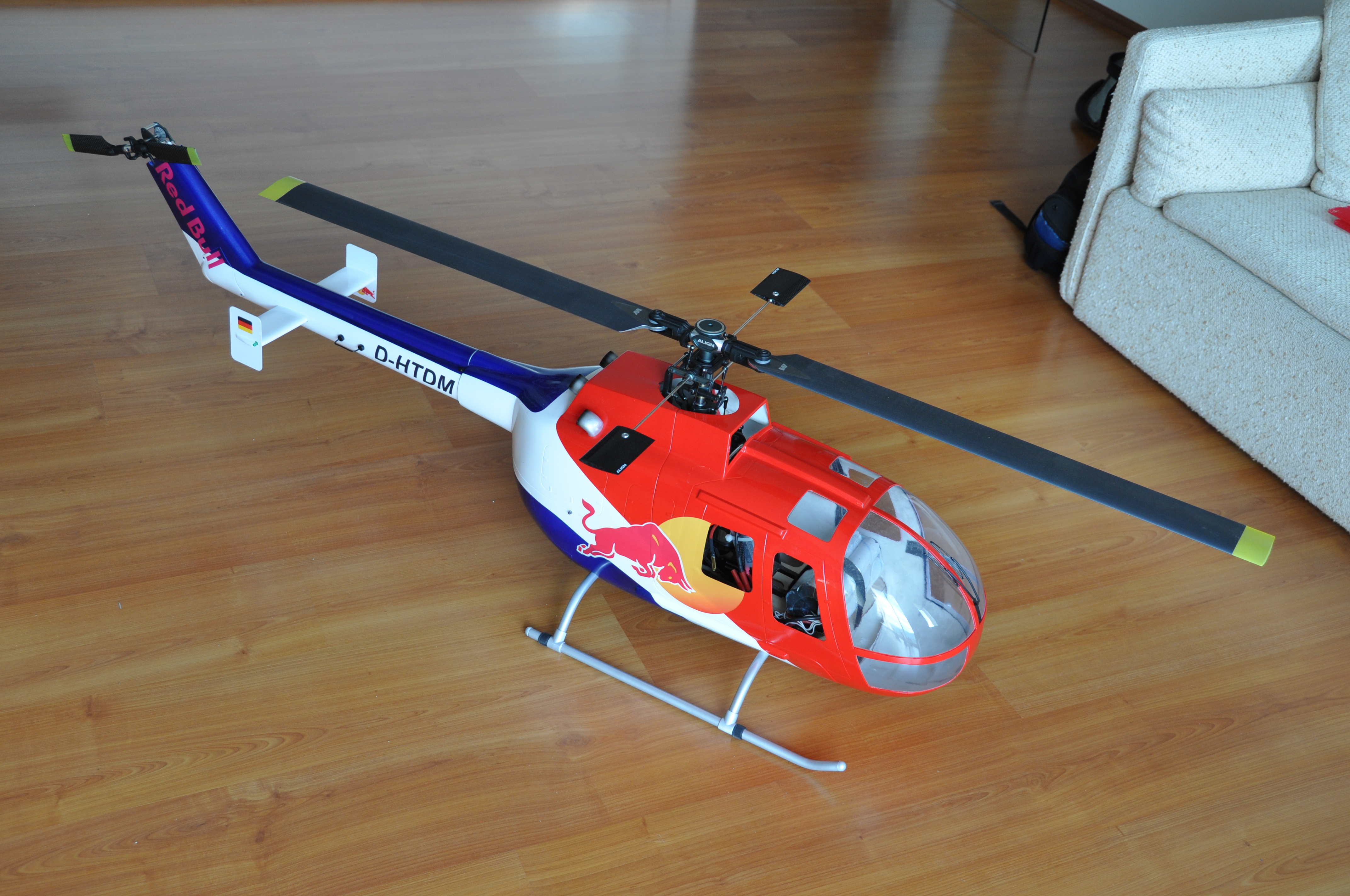 BO-105 bereit zum ersten Testflug