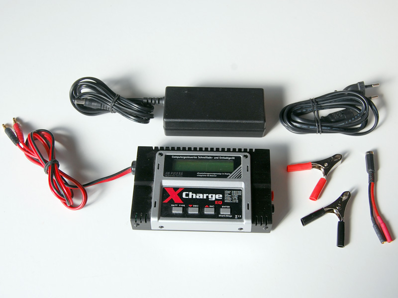 Lader, Netzteil und Anschlusskabel
