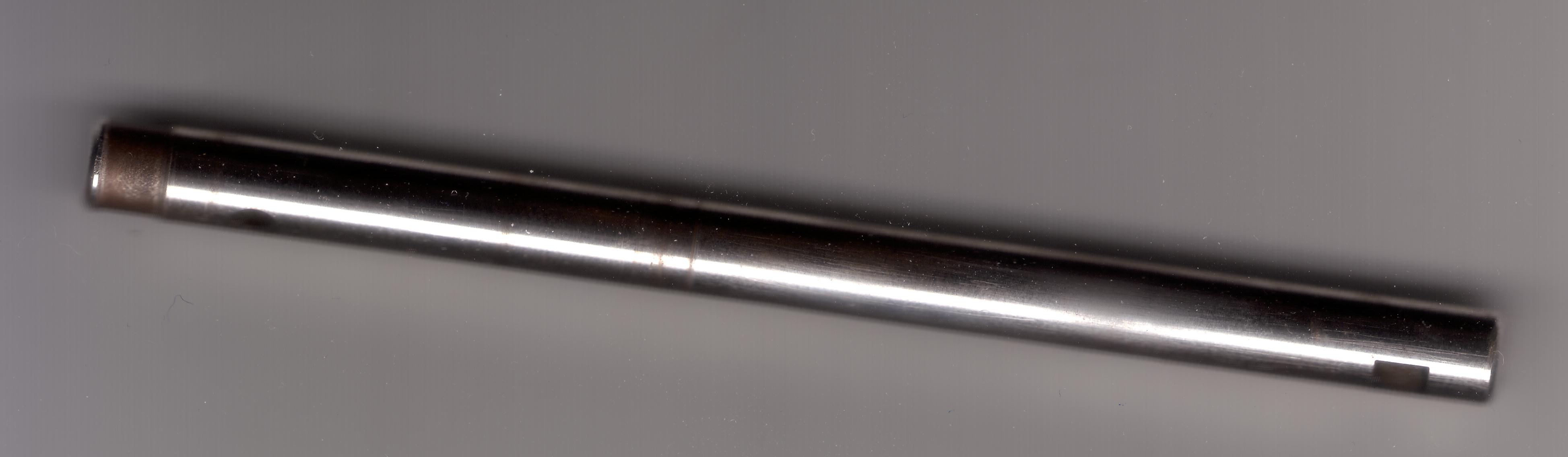 Bild der eingelaufenen Heckrotorwelle