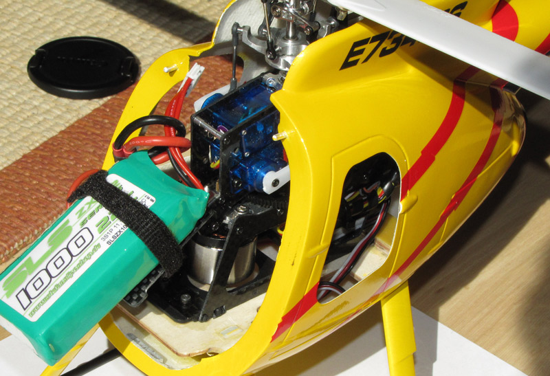 Mechanik fertig eingebaut